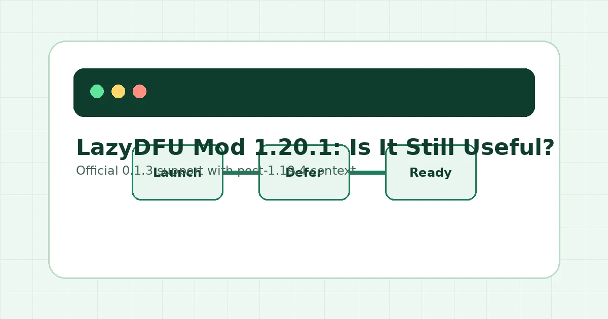 LazyDFU faster Minecraft startup visual for version 1.20.1